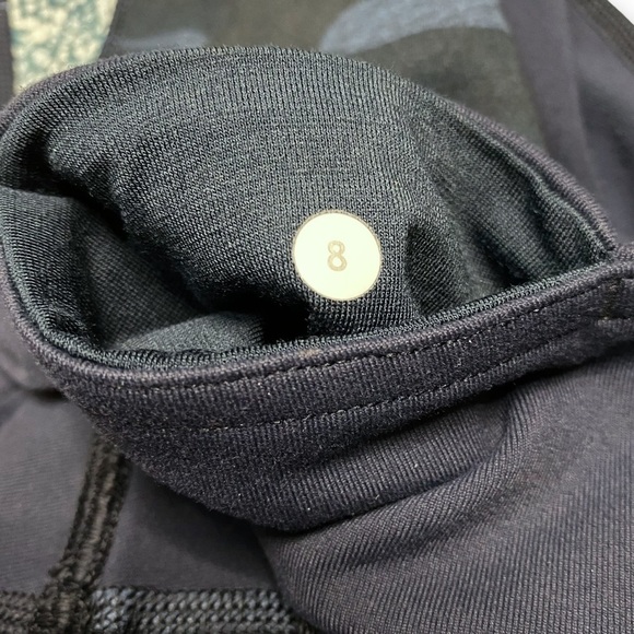 LULULEMON Wunder Under Full On Luon Sashiko Navy Camo Leggings - Size 8 - Picture 9 of 9